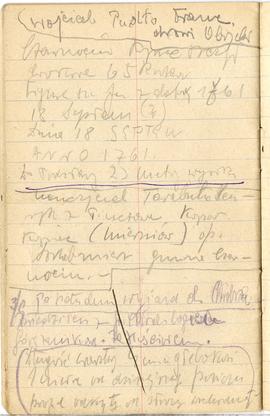 Notes Józefa Żurowskiego pt. "Dziennik przedhistorycznych wiadomości" z odręcznymi nota...