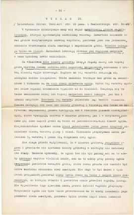 Maszynopis i rękopis trzynastu wykładów Józefa Żurowskiego na temat kultury megalitycznej  strona...