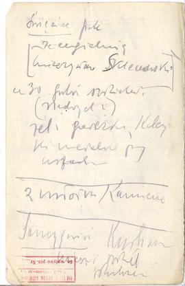 Fragment dziennika Józefa Żurowskiego pt. "Bieżące wiadomości o wykopaliskach" z odręcz...
