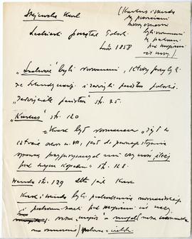 Rękopis dwudziestu ośmiu wykładów Józefa Żurowskiego pt. "Zagadnienie Kopca Krakusa na tle z...