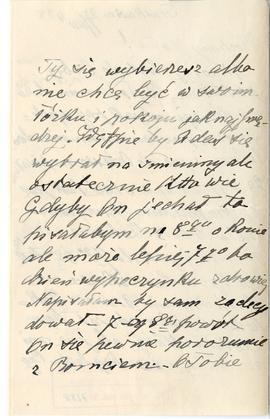 Rękopis listu Teresy Żurowskiej (matki) do Józefa Żurowskiego z dnia 27.07.1928 r.  strona 2