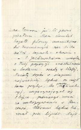Rękopis listu Józefa Kostrzewskiego do Józefa Żurowskiego z dnia 23.06.1928 r.  strona 3