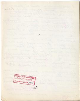 Rękopis wykładów Józefa Żurowskiego z zakresu archeologii przedhistorycznej  strona 84: pieczątka...