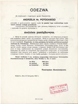 Odręczne notatki Józefa Żurowskiego na temat analogii do zabytków z Jakuszowic Małych  sporządzon...