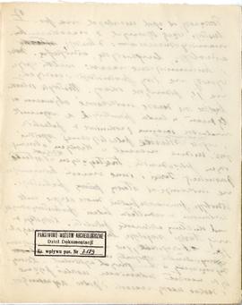 Rękopis wykładów Józefa Żurowskiego z zakresu archeologii przedhistorycznej  strona 34: pieczątka...