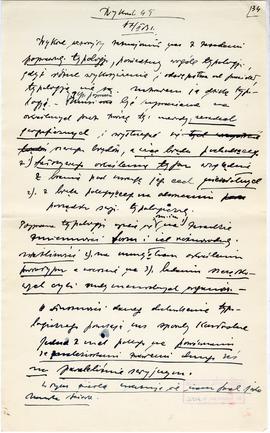 Rękopis jedenastu wykładów Józefa Żurowskiego pt. "Epoka bronzu ze szczególnem uwzględn. pod...