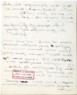 Rękopis wykładów Józefa Żurowskiego z zakresu archeologii przedhistorycznej  strona 52: pieczątka...