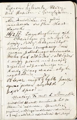 Notes nr 5 z okresu 15.02.1877 r .- 22.04.1877 r.  Notatki odręczne Erazma Majewskiego dot. poszu...