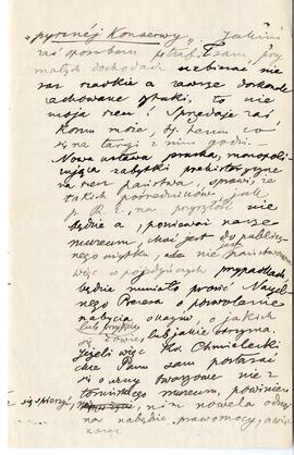List od F. Chłapowskiego do Erazma Majewskiego (rękopis)  strona 3