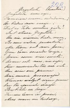 List od Marii Butrymówny do Erazma Majewskiego (rękopis)  strona 1