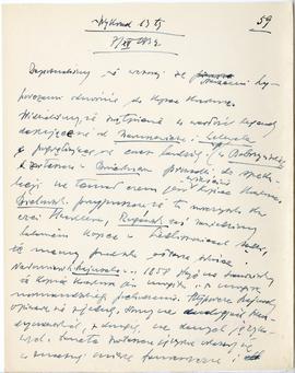 Rękopis dwudziestu ośmiu wykładów Józefa Żurowskiego pt. "Zagadnienie Kopca Krakusa na tle z...