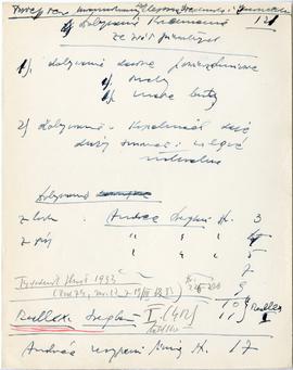 Rękopis sześćdziesięciu ośmiu wykładów Józefa Żurowskiego pt. "Sztuka Podyluwialna" z r...