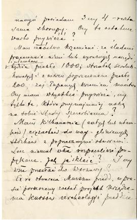List od A. Chotyńskiego do Erazma Majewskiego (rękopis)  strona 2