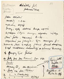 Maszynopis i rękopis trzynastu wykładów Józefa Żurowskiego na temat kultury megalitycznej  strona...