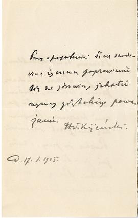 List od Stanisława Kijeńskiego do Erazma Majewskiego (rękopis), strona 2