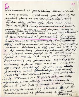 Rękopis wykładów Józefa Żurowskiego z zakresu archeologii przedhistorycznej  strona 37: "[…]...