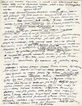 Odręczne wypisy Józefa Żurowskiego w języku polskim i niemieckim z artykułu G. Supki Buddhistisch...