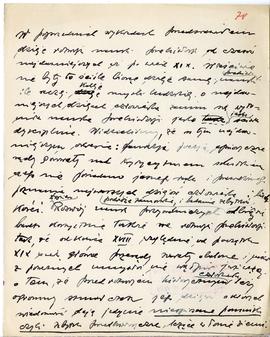 Rękopis wykładów Józefa Żurowskiego z zakresu archeologii przedhistorycznej  strona 151: "[…...