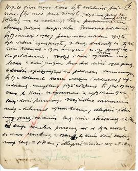 Maszynopis i rękopis trzynastu wykładów Józefa Żurowskiego na temat kultury megalitycznej  strona...