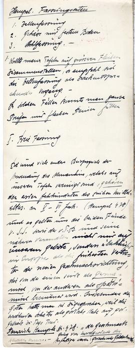 Odręczne notatki Józefa Żurowskiego na temat analogii do zabytków z Jakuszowic Małych  sporządzon...