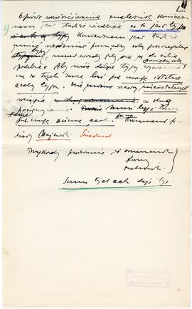 Rękopis jedenastu wykładów Józefa Żurowskiego pt. "Epoka bronzu ze szczególnem uwzględn. pod...