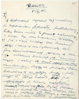 Rękopis sześćdziesięciu ośmiu wykładów Józefa Żurowskiego pt. "Sztuka Podyluwialna" z r...
