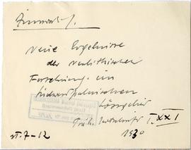 Fiszka z odręcznymi notatkami bibliograficznymi Józefa Żurowskiego  strona 1: "Żurowski J.  ...