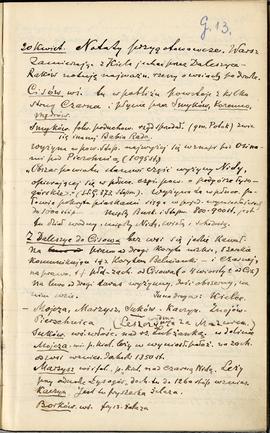 Dziennik archeologiczny z odręcznymi notatkami Erazma Majewskiego z dn 20.04.1897 r.: "Notat...