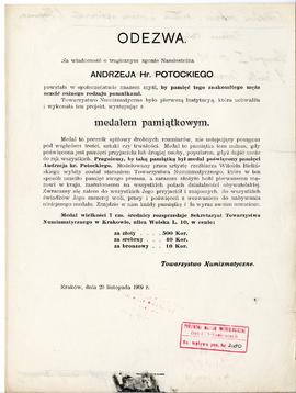 Odręczne notatki Józefa Żurowskiego na temat analogii do zabytków z Jakuszowic Małych  sporządzon...