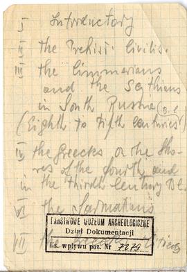 Fiszka z odręcznymi notatkami bibliograficznymi Józefa Żurowskiego  strona 2