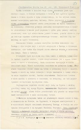 Rękopis jedenastu wykładów Józefa Żurowskiego pt. "Epoka bronzu ze szczególnem uwzględn. pod...