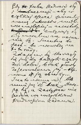 Notatnik nr 61 z odręcznymi notatkami Erazma Majewskiego z okresu od 29.02.1904 r. do 29.09.1904 ...