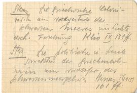 Fiszka z odręcznymi notatkami bibliograficznymi Józefa Żurowskiego  strona 1