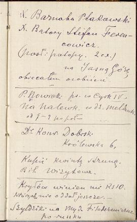 Notes nr 19 z wpisami odręcznymi  Erazma Majewskiego z okresu 05.07.1884 r.- 29.08.1884 r.  strona.