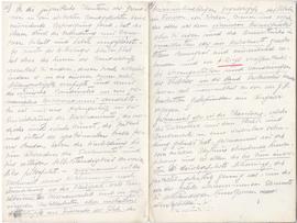 Odręczne notatki Józefa Żurowskiego w języku niemieckim z publikcji  O. Falke  Das frühe Mittelal...