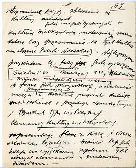 Maszynopis i rękopis trzynastu wykładów Józefa Żurowskiego na temat kultury megalitycznej  strona...