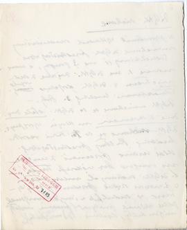 Rękopis wykładów Józefa Żurowskiego z zakresu archeologii przedhistorycznej  strona 184: pieczątk...
