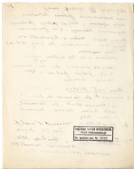 Rękopis wykładów Józefa Żurowskiego z zakresu archeologii przedhistorycznej  strona 36: pieczątka...