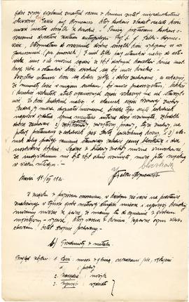 Rękopis pracy doktorskiej Józefa Żurowskiego pt. Wykopalisko z Jakuszowic Małych na tle pokrewnyc...