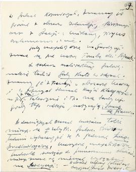 Rękopis sześćdziesięciu ośmiu wykładów Józefa Żurowskiego pt. "Sztuka Podyluwialna" z r...
