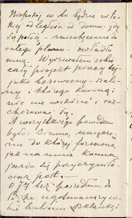 Notes nr 18 z wpisami odręcznymi  Erazma Majewskiego z okresu 01.04.1884 r.- 05.07.1884 r.  strona.