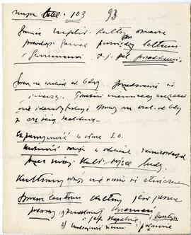 Maszynopis i rękopis trzynastu wykładów Józefa Żurowskiego na temat kultury megalitycznej  strona...