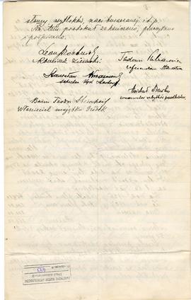 Rękopis. Protokół z dnia 18 sierpnia 1926 r. z zebrania komisji we wsi Gródek  powiat Równe celem...