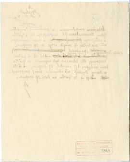 Rękopis. Pismo Michała Drewko z dnia 27 sierpnia 1929 r. do Dyrekcji Państwowego Muzeum Archeolog...