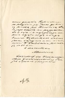 List od A. Chudzińskiego do Erazma Majewskiego (rękopis)  strona 3