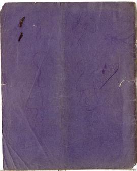 Fragment brulionu Józefa Żurowskiego z notatkami w języku niemieckim na temat kultury merowińskie...