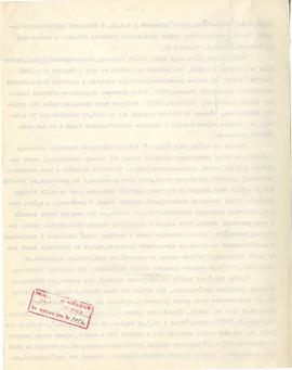 Maszynopis artykułu Józefa Żurowskiego z odręcznymi poprawkami pt. "Sztuka przedhistoryczna ...
