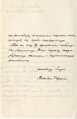 List Bolesława Erzepki do Erazma Majewskiego (rękopis)  strona 2