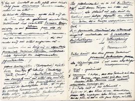 Odręczne notatki Józefa Żurowskiego w języku niemieckim m.in. z Karl Woermann  "Geschichte d...