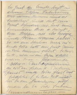 Brulion Józefa Żurowskiego z notatkami w języku niemieckim z okresu studiów w Wiedniu  strona 36